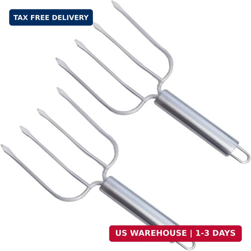 Stainless steel turkey fork - steel,